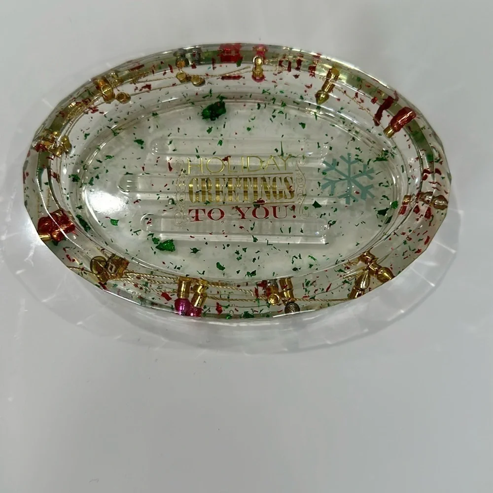 Handmade Christmas soap/trinket dish